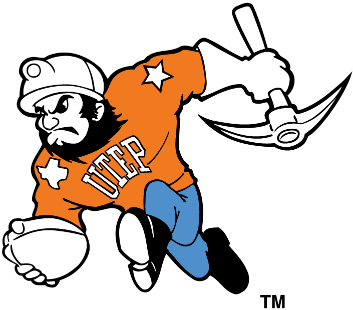 UTEP Miners 1992-2003 Mascot Logo iron on transfers for fabric